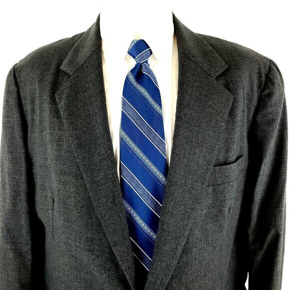 Vintage Southwick USA‎ Wool 2 Button Blazer 42R Gra - Picture 1 of 10